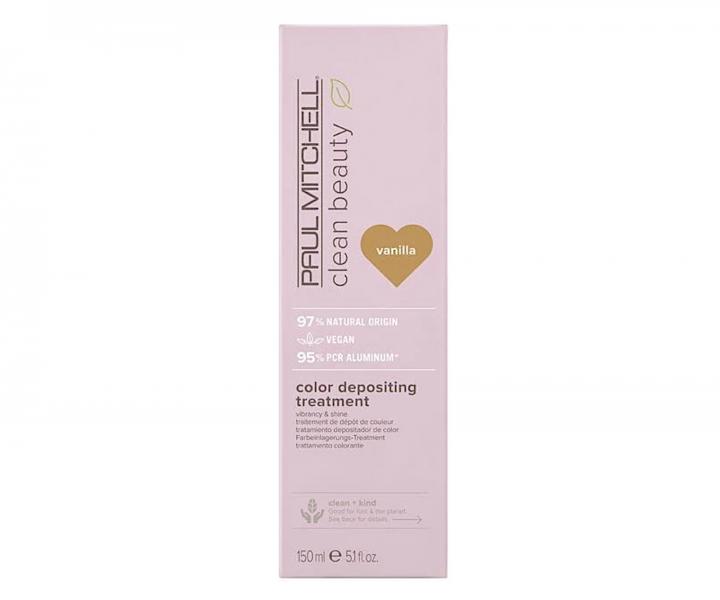 Vyživující barvicí maska Paul Mitchell Clean Beauty Color Depositing Treatment - vanilková, 150 ml