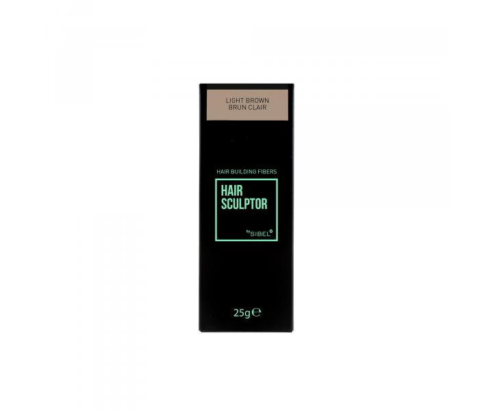 Pudr pro zakrytí řídnoucích vlasů Sibel Hair Building Fibers - světle hnědá, 25 g
