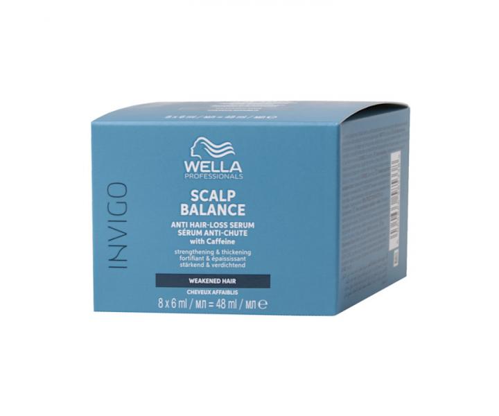 Ampulky séra proti vypadávání vlasů Wella Professionals Invigo Scalp Balance - 8 x 6 ml