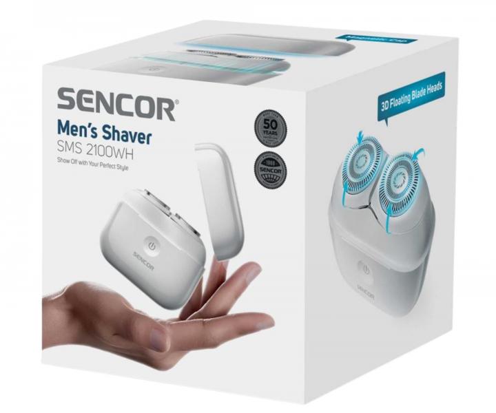 Rota�n� holic� strojek na vousy Sencor Men's Shaver SMS 2100WH - b�l�