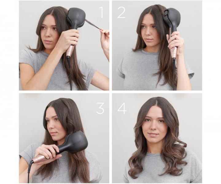 Automatická kulma na vlasy Babyliss Wave Secret Air - černá, rosegold