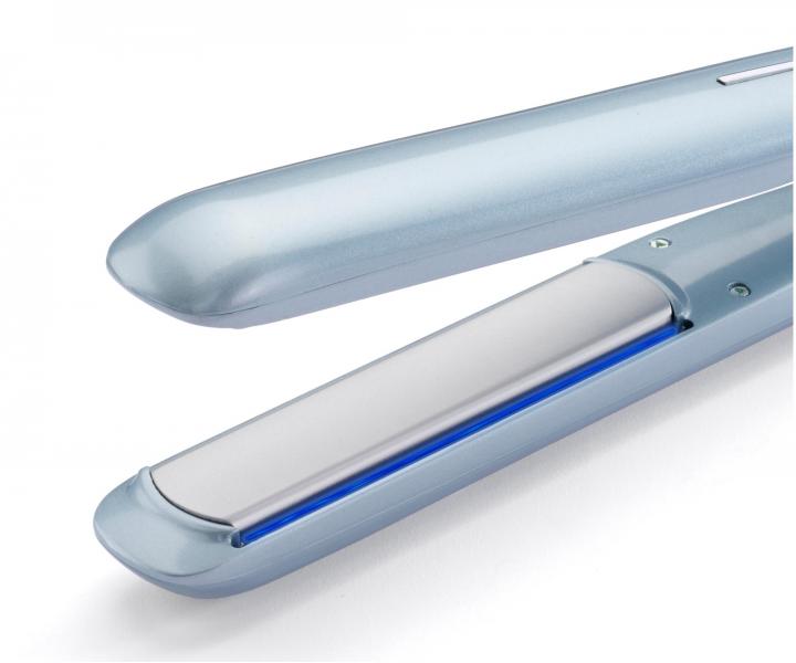 Žehlička na vlasy s duální ionizací Babyliss Hydro-Fusion Styler - světle modrá