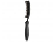 Kartáč Olivia Garden Fingerbrush Combo Medium Full Black - černý