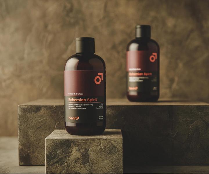 Přírodní sprchový gel pro muže Beviro Bohemian Spirit Natural Body Wash - 250 ml - expirace