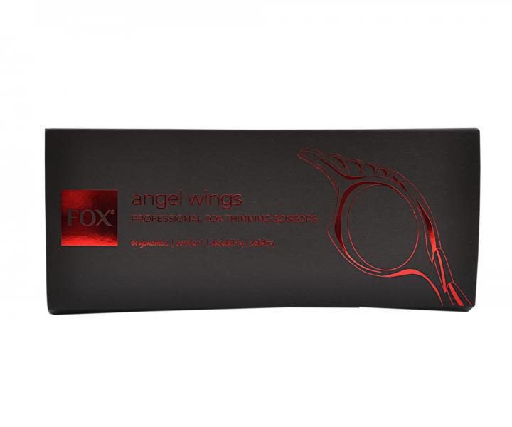 Kadeřnické efilační nůžky Fox Angel Wings 5,5" - stříbrné, 30 zubů