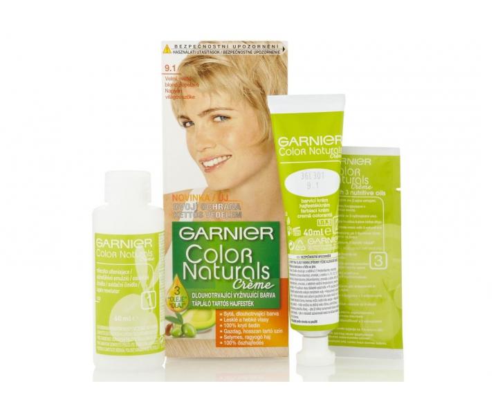 Permanentní barva Garnier Color Naturals 9.1 velmi světlá blond popelavá