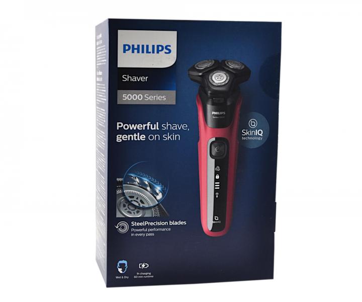 Holicí strojek na vousy se zastřihovačem Philips Shaver 5000 Series S5583/38 - červený