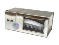 Kartáč na vlasy Ikoo Home Metallic Oyster - bílo-stříbrný
