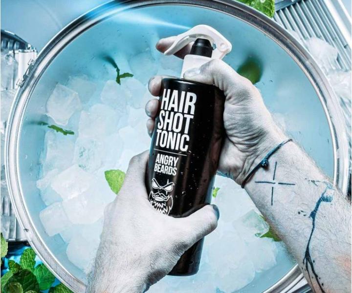 Výhodná sada osvěžujících tonik na vlasy Angry Beards Hair Shot Tonic - 2 x 500 ml - 1+1 za polovinu