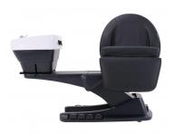 Luxusn� kade�nick� elektricky polohovateln� myc� box s oto�n�m k�eslem SilverFox 6001B - �ern�, b�l� umyvadlo