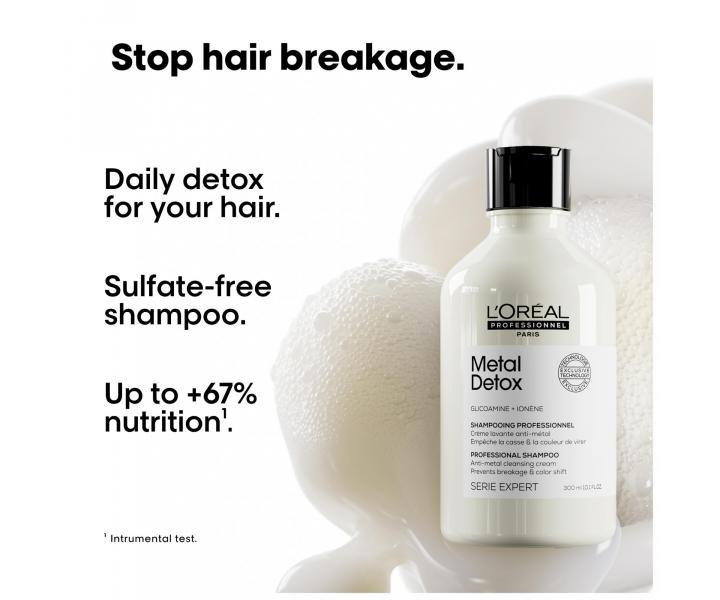 ampon pro barven a pokozen vlasy Loral Professionnel Serie Expert Metal Detox - 300 ml