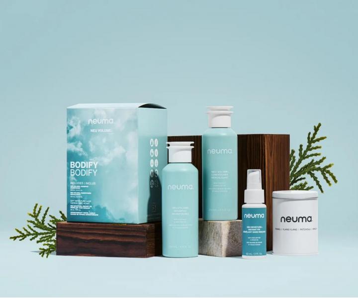Drkov sada pro jemn a kehk vlasy a pro zvten objemu Neuma Neu Volume Bodify + svka a sprej zdarma