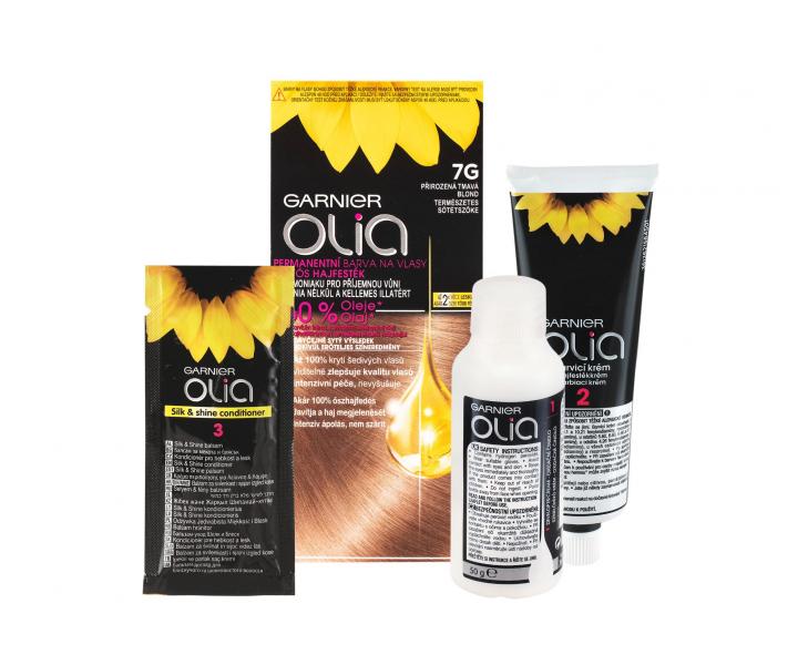 Permanentní olejová barva Garnier Olia 7G přirozeně tmavá blond
