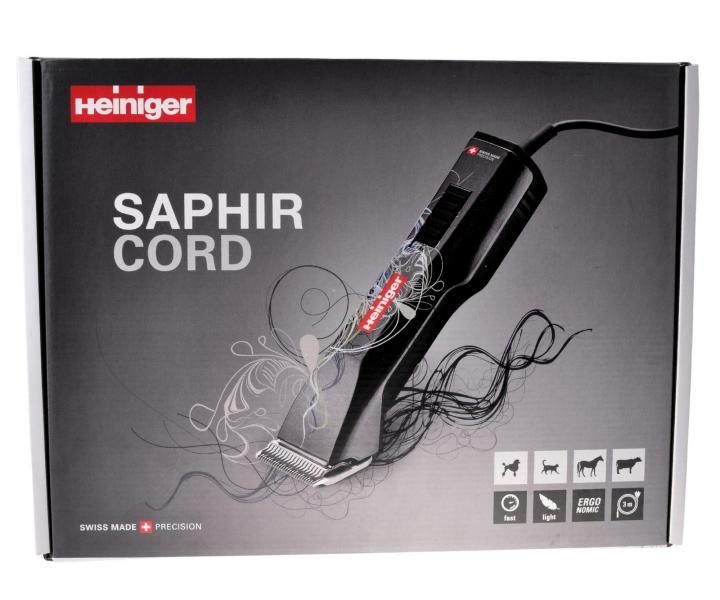 Profesionální strojek na srst Heiniger Saphir Cord - šedý