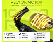 Profesion�ln� st�ihac� strojek na vlasy s vym�nn�mi kryty Rovra Super Cut Professional 5209 - neonov� zelen�/b�l�/�ern�