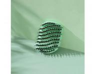 Kart�� na vlasy s kan��mi a nylonov�mi �t�tinami Sister Young Mila Pocket Hair Brush - sv�tle zelen�