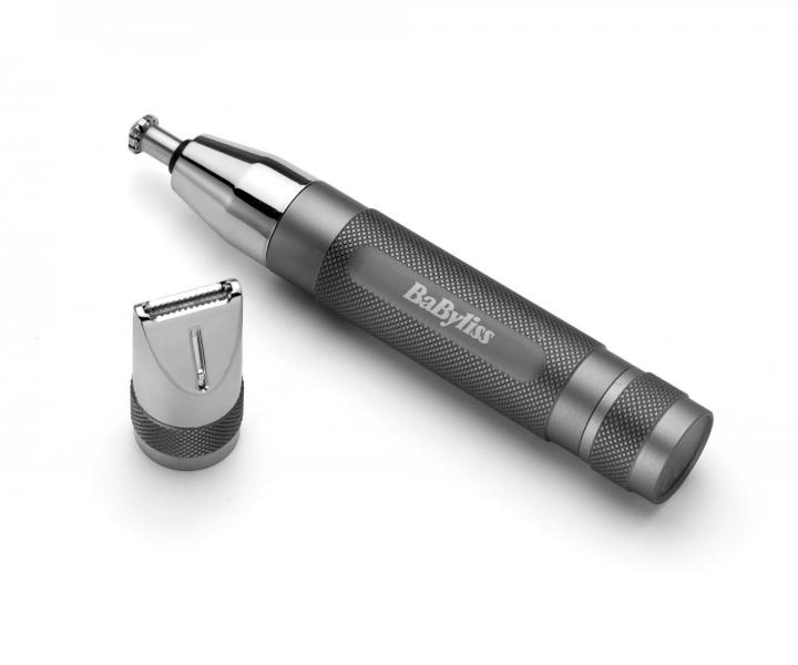 Multifunkční zastřihovač ušních a nosních chloupků BaByliss Ultimate Precision E116E- stříbrný