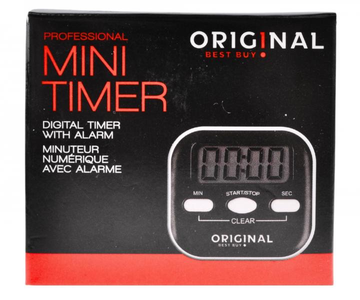 Digitální časovač/minutka Original Best Buy s magnetem - černo-bílá