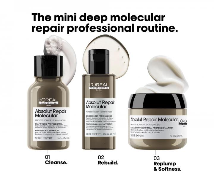 Maska pro po�kozen� vlasy Lor�al Professionnel Serie Expert Absolut Repair Molecular - 75 ml