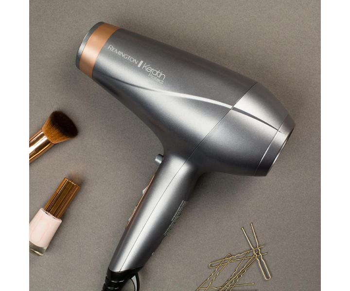 Fén na vlasy Remington Keratin Protect AC8820 - stříbrný, 2200 W