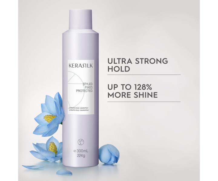 Lak na vlasy s maximální fixací Kerasilk Ultimate Hold Hairspray - 300 ml