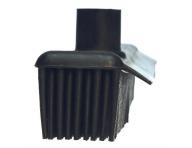 Antistatický smeták se škrabkou Sibel Rubber Broom - černý