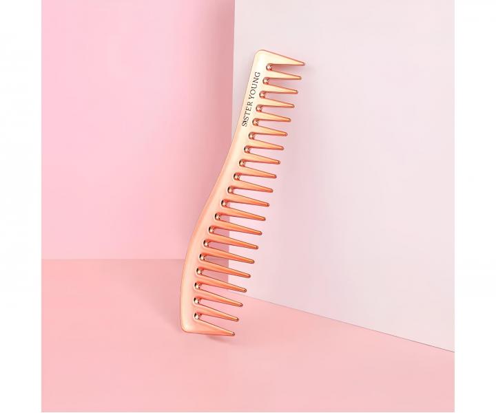 H�eben na vlasy Sister Young Zuri Styling Hair Comb - 18,3 cm, r��ovozlat�