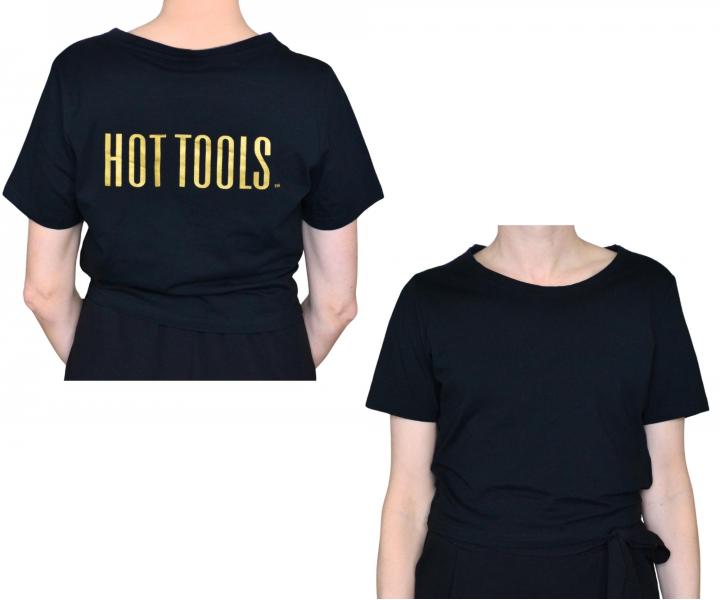 D�msk� crop top tri�ko Hot Tools - �ern�, L (bonus)