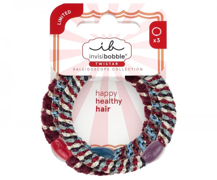 Ozdobn� gumi�ky do vlas� Invisibobble Twistar Kaleidoscope Joyspins - 3 ks