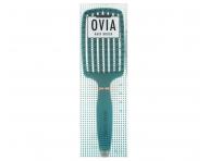 Kart�� na roz�es�v�n� a fouk�n� vlas� s kan��mi a nylonov�mi �t�tinami Sister Young Ovia Hair Brush - tmav� zelen�
