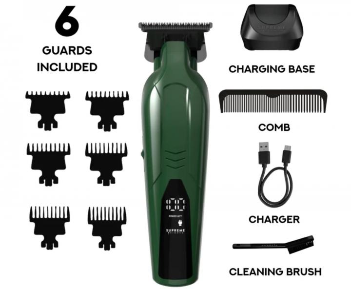 Profesion�ln� konturovac� strojek na vlasy Supreme Trimmer Vader Lite ST3700/G - tmav� zelen�