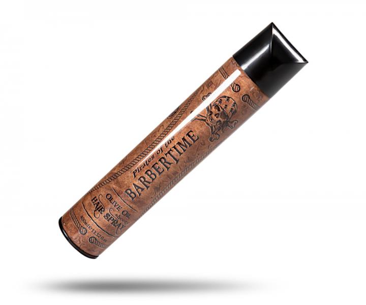 Lesklý lak na vlasy s olivovým olejem Barbertime Olive Oil Sheeny Hair Spray - 400 ml