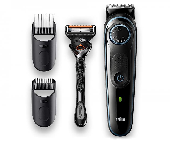 Zastřihovač vlasů a vousů Braun BeardTrimmer 3 BT3340 + holicí strojek Gillette Proglide zdarma