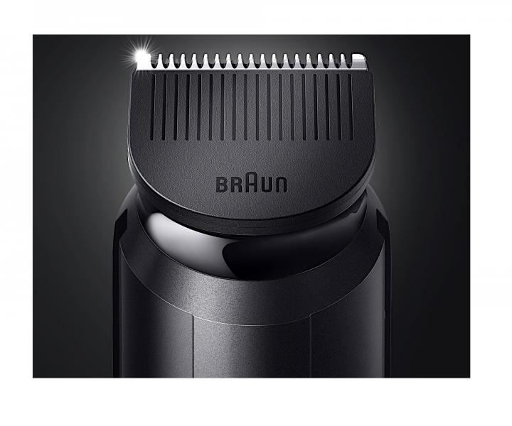 Pánský zastřihovač vlasů a vousů Braun BeardTrimmer 3 BT 3342 + zdarma holící strojek Gillette