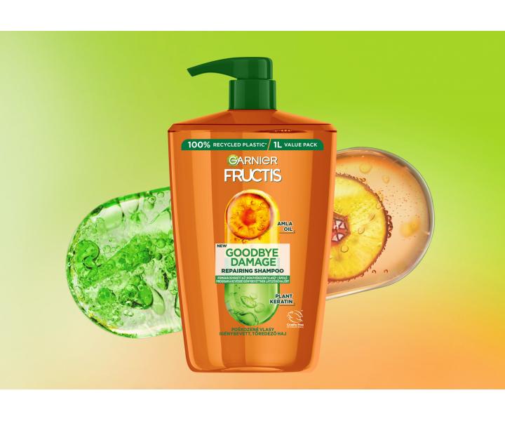 ampon pro pokozen vlasy Garnier Fructis Goodbye Damage Repairing Shampoo - 1000 ml