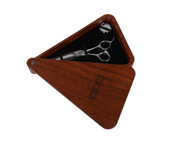 Kadeřnické nůžky Sibel Cisoria Luxury OX625 6,25" - stříbrné