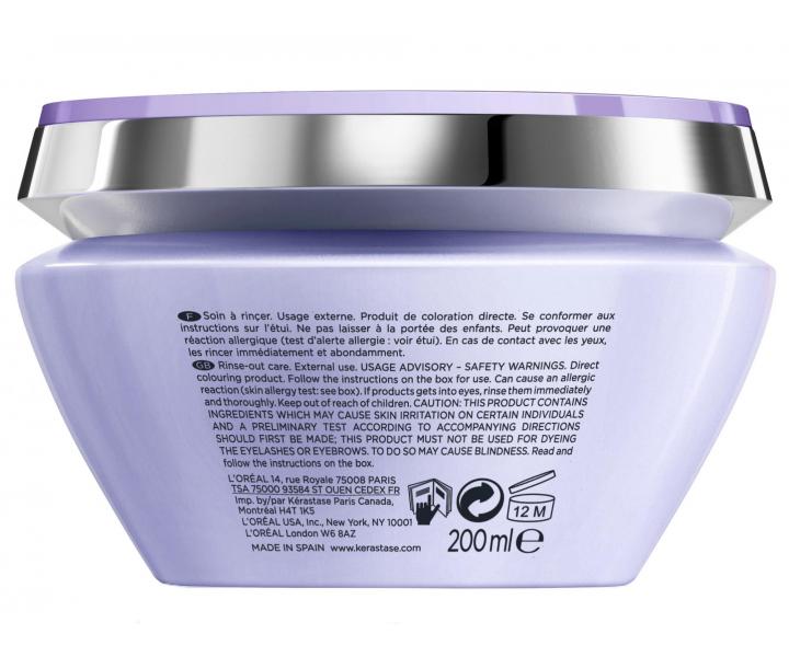 Maska pro neutralizaci žlutého tónu Kérastase Blond Absolu Masque Ultra-Violet - 200 ml