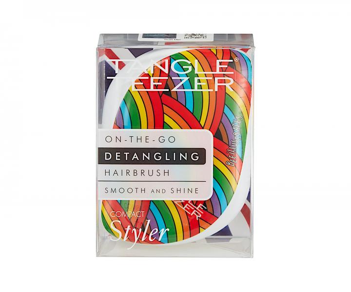Kart na rozesvn vlas Tangle Teezer Compact Rainbow Galore - blo-erven