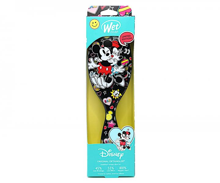 Kartáč na rozčesávání vlasů Wet Brush Original Detangler Mickey - černý