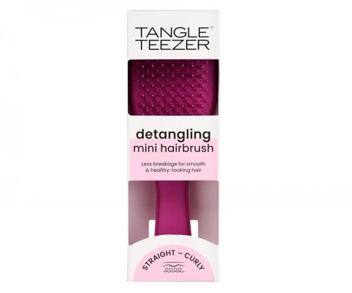 Cestovní kartáč na rozčesávání vlasů Tangle Teezer Ultimate Detangler Mini Electric Raspberry - malinový