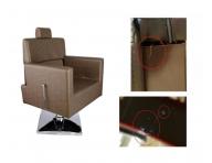 Kade�nick� barber k�eslo Detail Larry - zlatohn�d� (75) - II. jakost, od�rky d�eva, rezav� podstavec