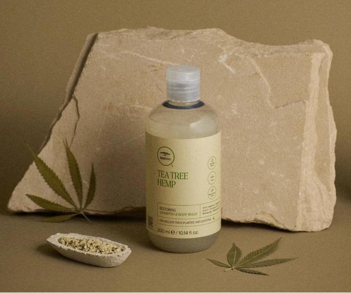 Regenerační šampon a sprchový gel s konopným olejem Paul Mitchell Tea Tree Hemp - 300 ml