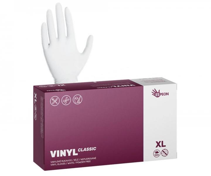 Vinylov� rukavice Espeon Vinyl Classic nepudrovan�, b�l�