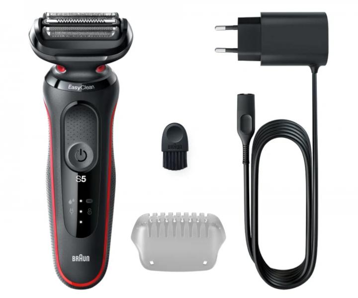 Planžetový holicí strojek Braun Series 5 51 R1000s - černo-červený