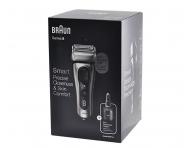 Planžetový holicí strojek s nabíjecí a čisticí stanicí Braun Series 8 8467cc - stříbrný