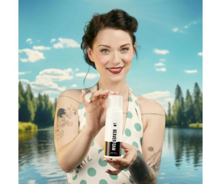 Chladivá intimní mycí pěna pro ženy BusyB Beaver Foam Mindy Mint - 150 ml