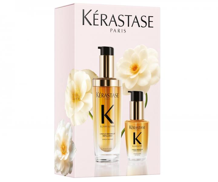 D�rkov� sada olejov� p��e pro v�echny typy vlas� K�rastase Elixir Ultime L'Huile Originale Set