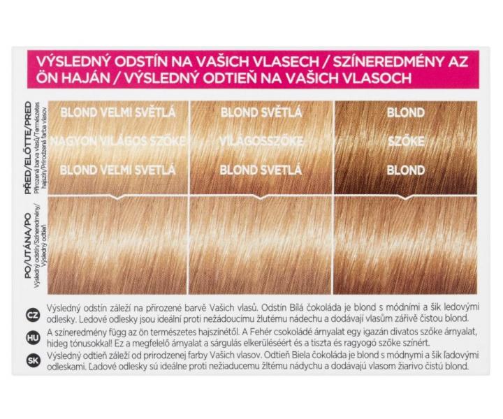 Přeliv bez amoniaku Loréal Casting Créme Gloss - 910 bílá čokoláda