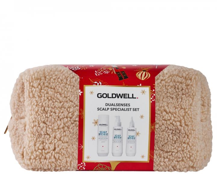 Drkov sada pe o zdravou pokoku hlavy Goldwell Dualsenses Scalp Specialist Set + kosmetick tatika zdarma