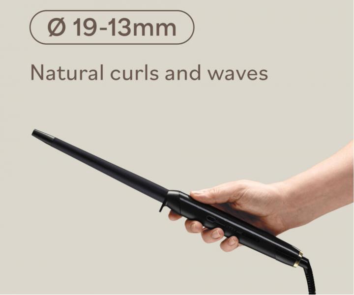 Profesion�ln� k�nick� kulma na vlasy BaByliss Pro Conical Wand BAB2480E - 19-13 mm